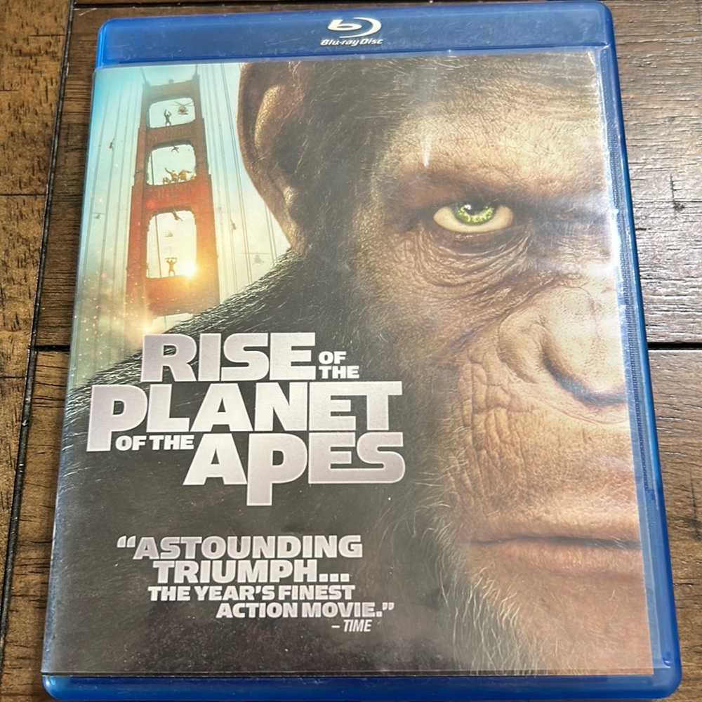 Rise of the Planet of the Apes blue ray!